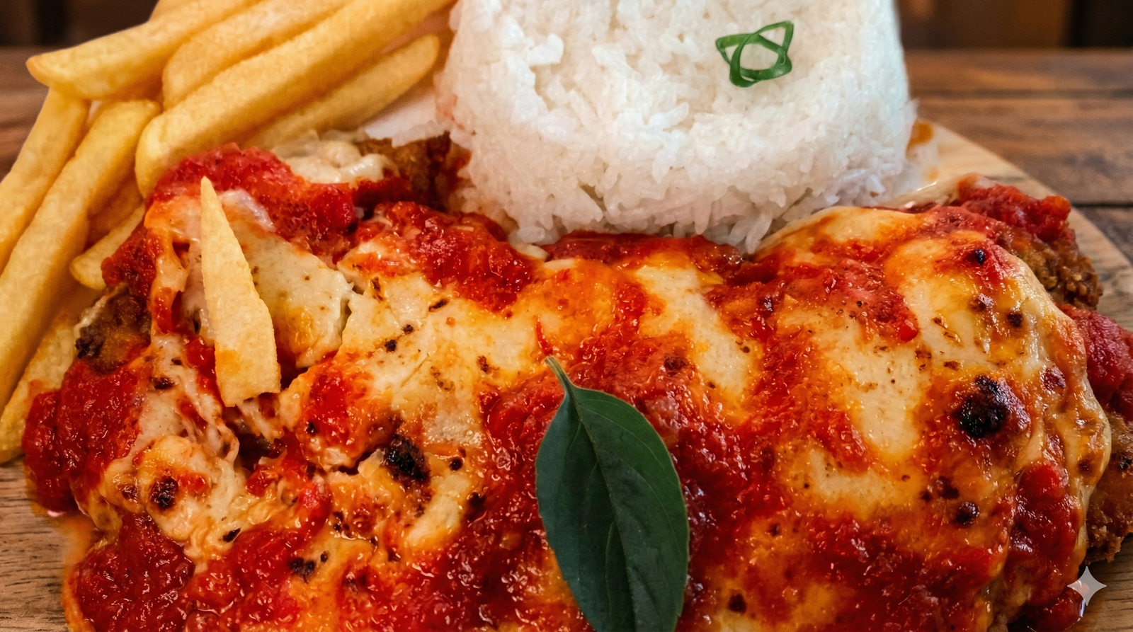 Parmegiana do restaurante EcoPark